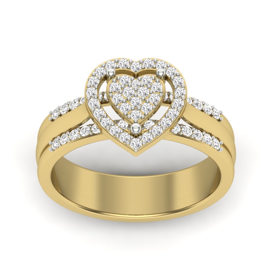 Yellow Gold Plated Sterling Silver Ring