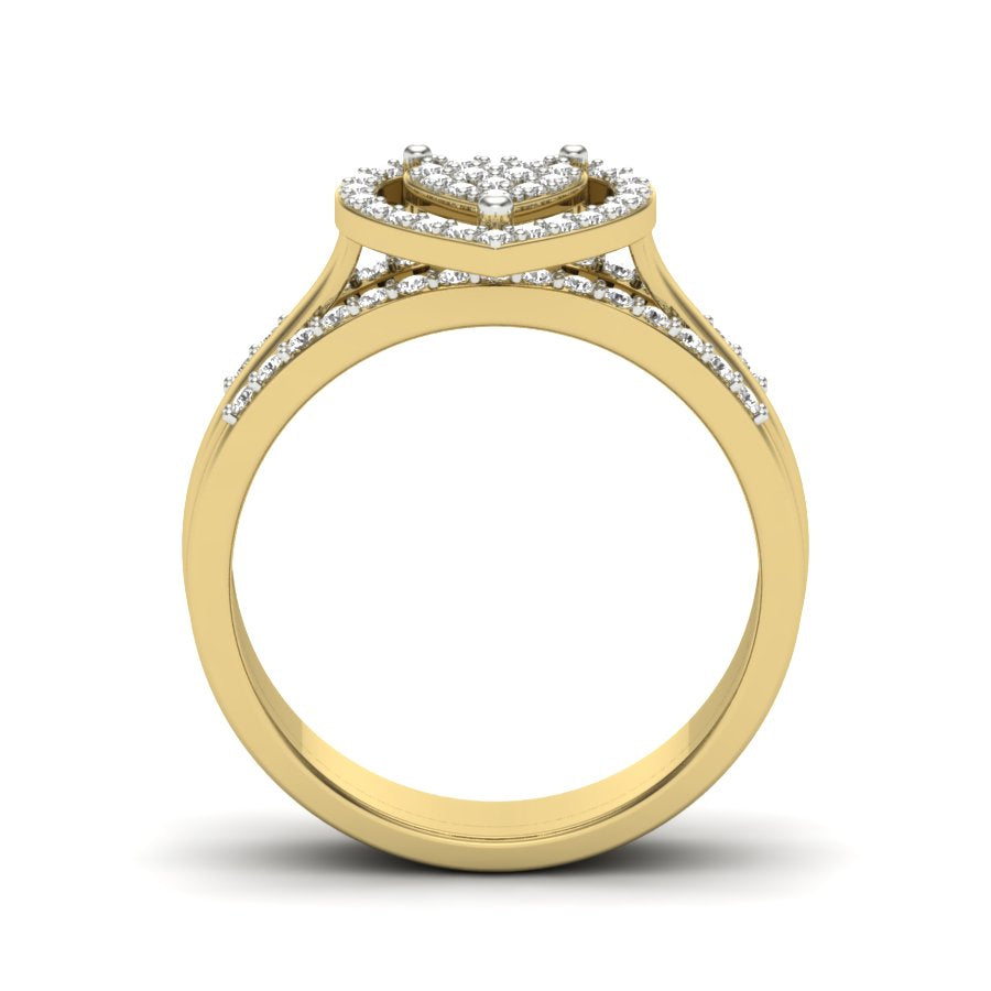 Yellow Gold Plated Sterling Silver Ring