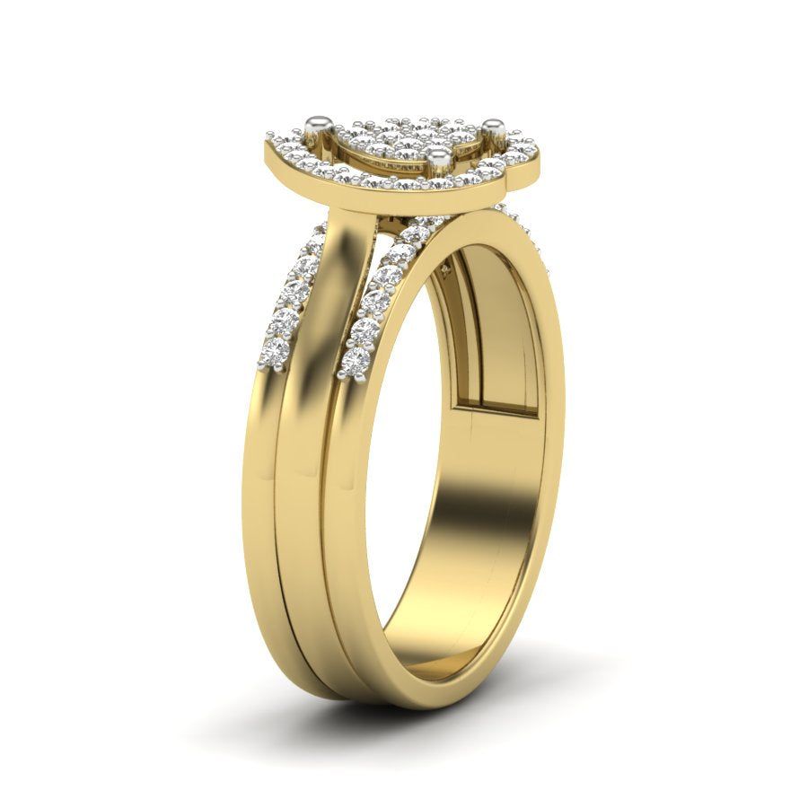 Yellow Gold Plated Sterling Silver Ring