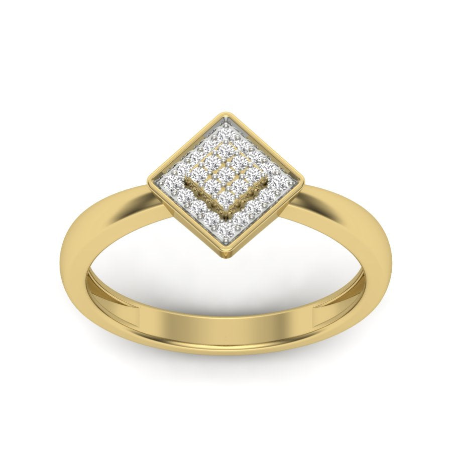 Yellow Gold Plated Sterling Silver Ring