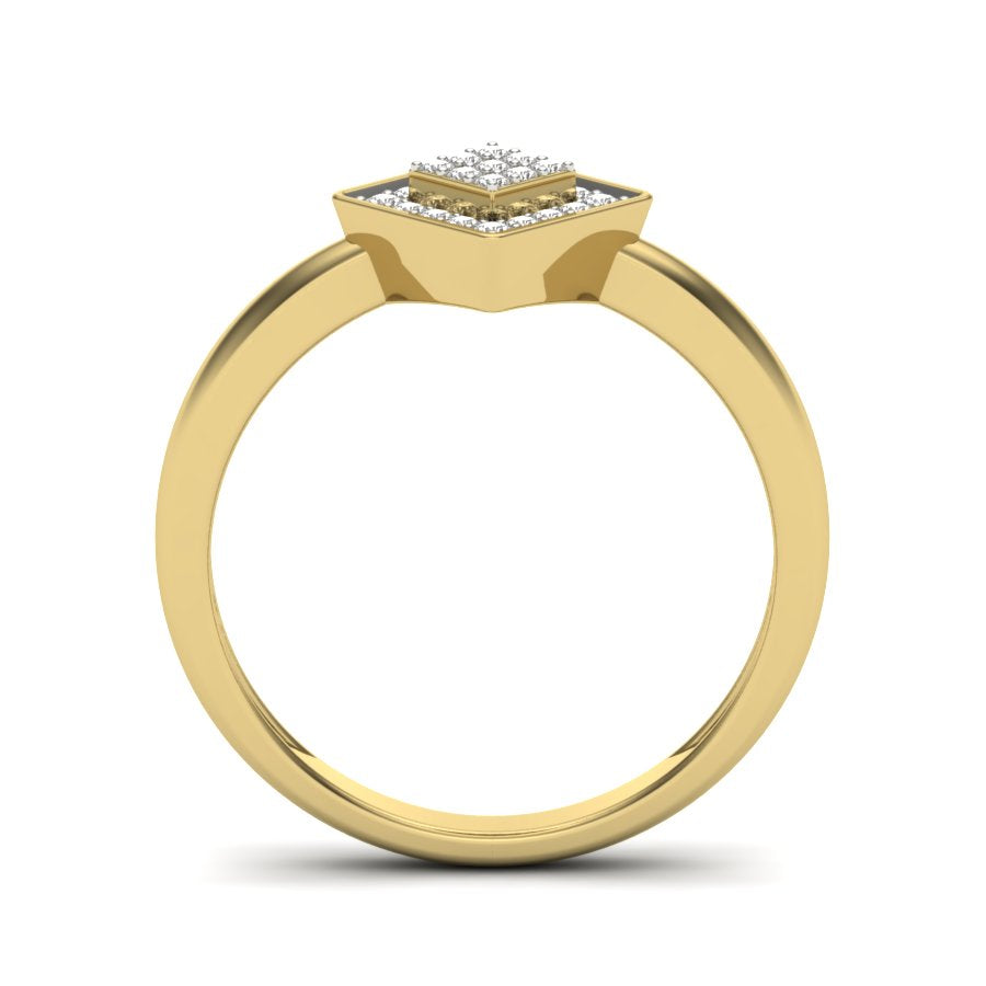Yellow Gold Plated Sterling Silver Ring