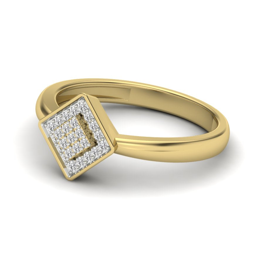 Yellow Gold Plated Sterling Silver Ring