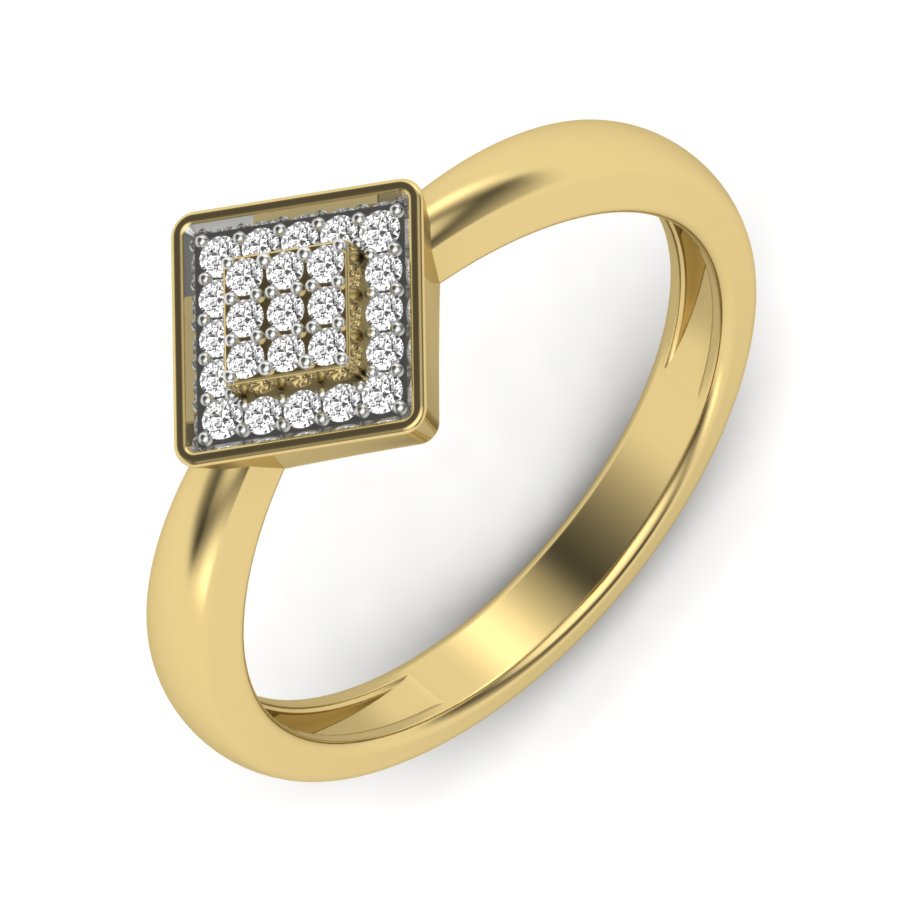 Yellow Gold Plated Sterling Silver Ring