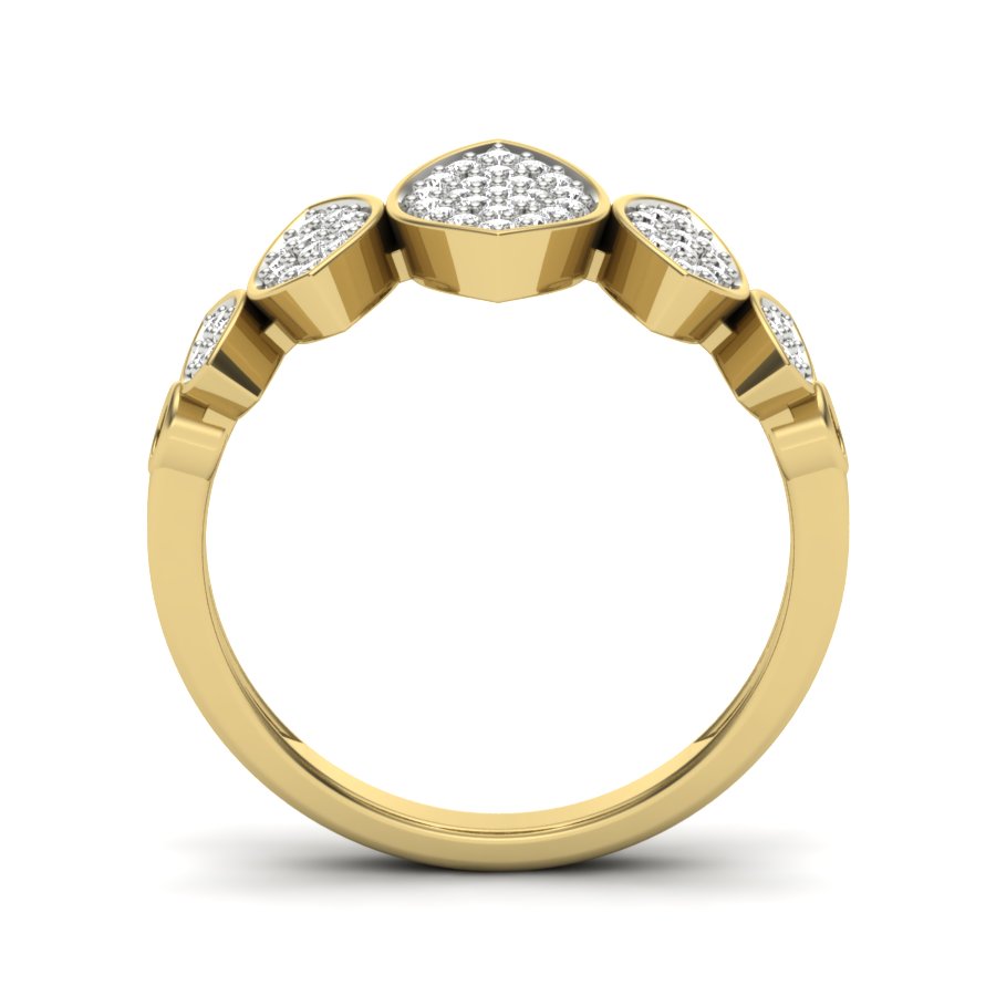 Yellow Gold Plated Sterling Silver Ring