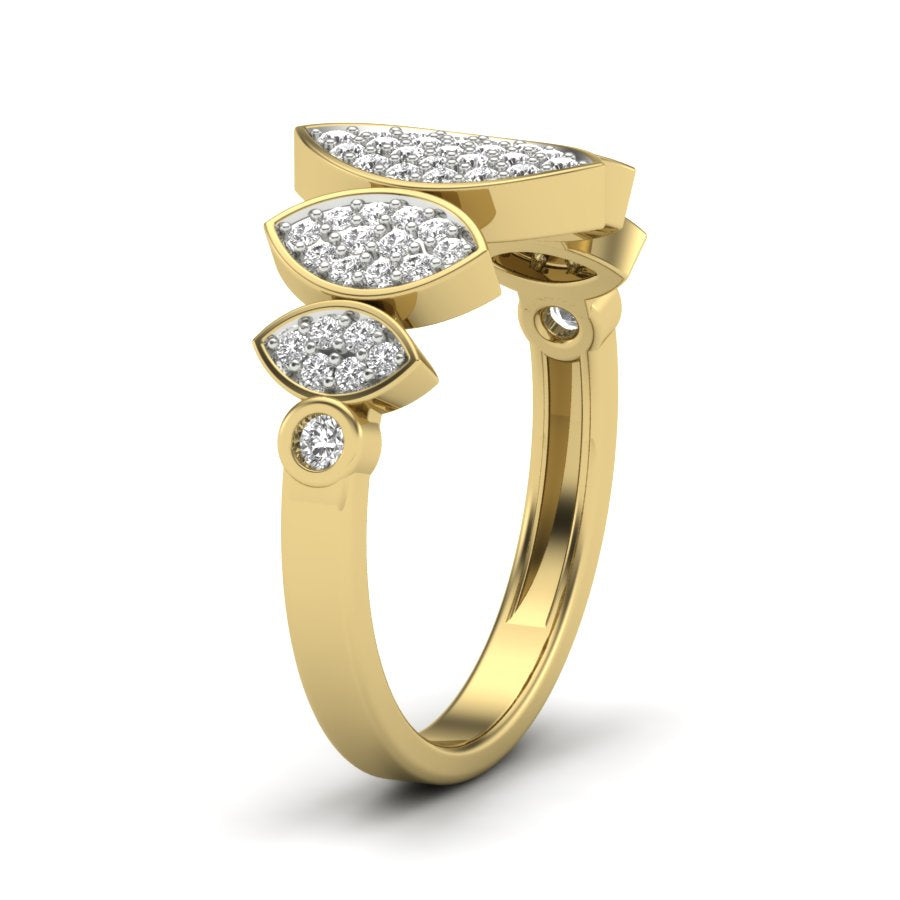 Yellow Gold Plated Sterling Silver Ring