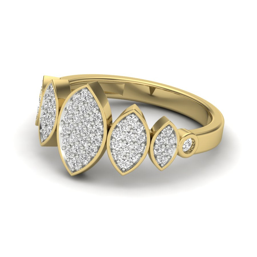 Yellow Gold Plated Sterling Silver Ring