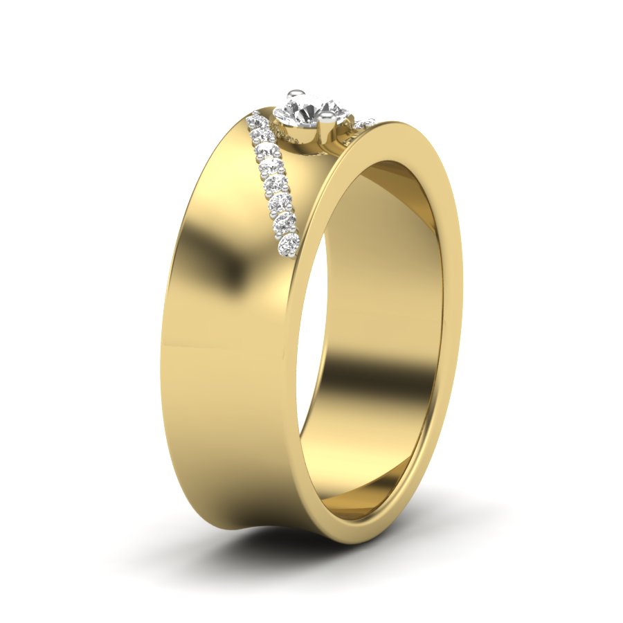 Yellow Gold Plated Sterling Silver Ring