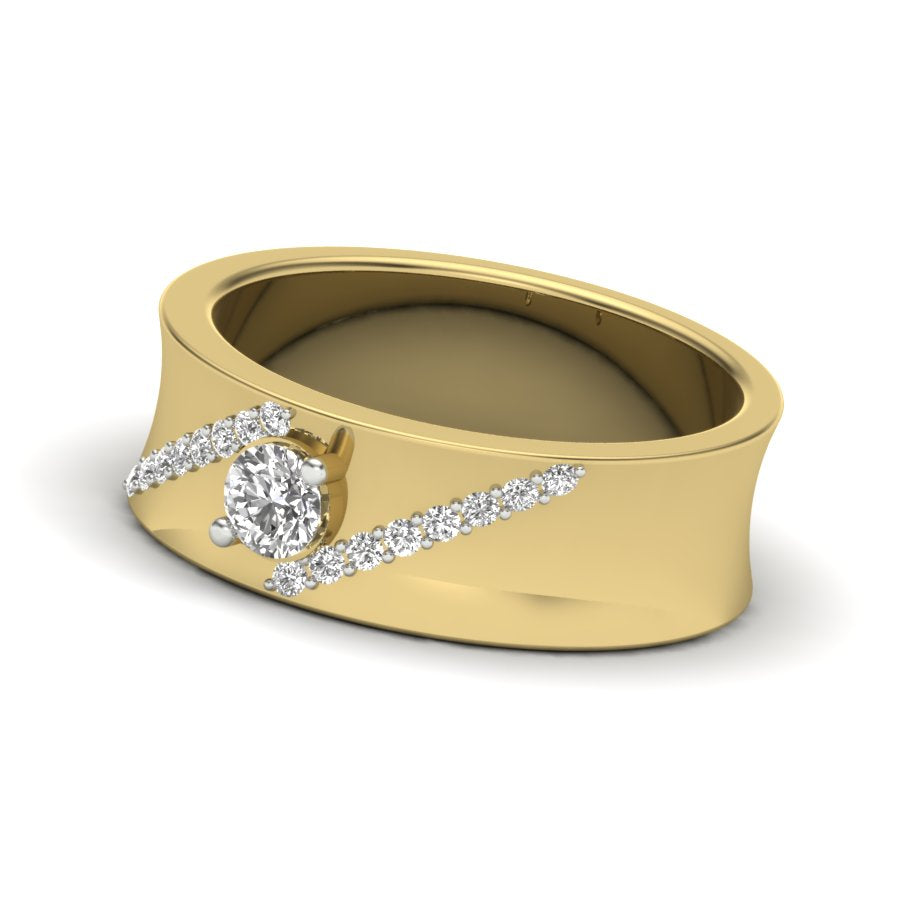 Yellow Gold Plated Sterling Silver Ring