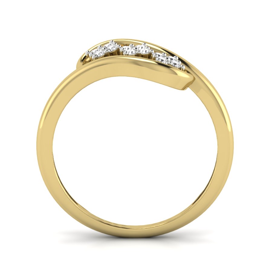 Yellow Gold Plated Sterling Silver Ring