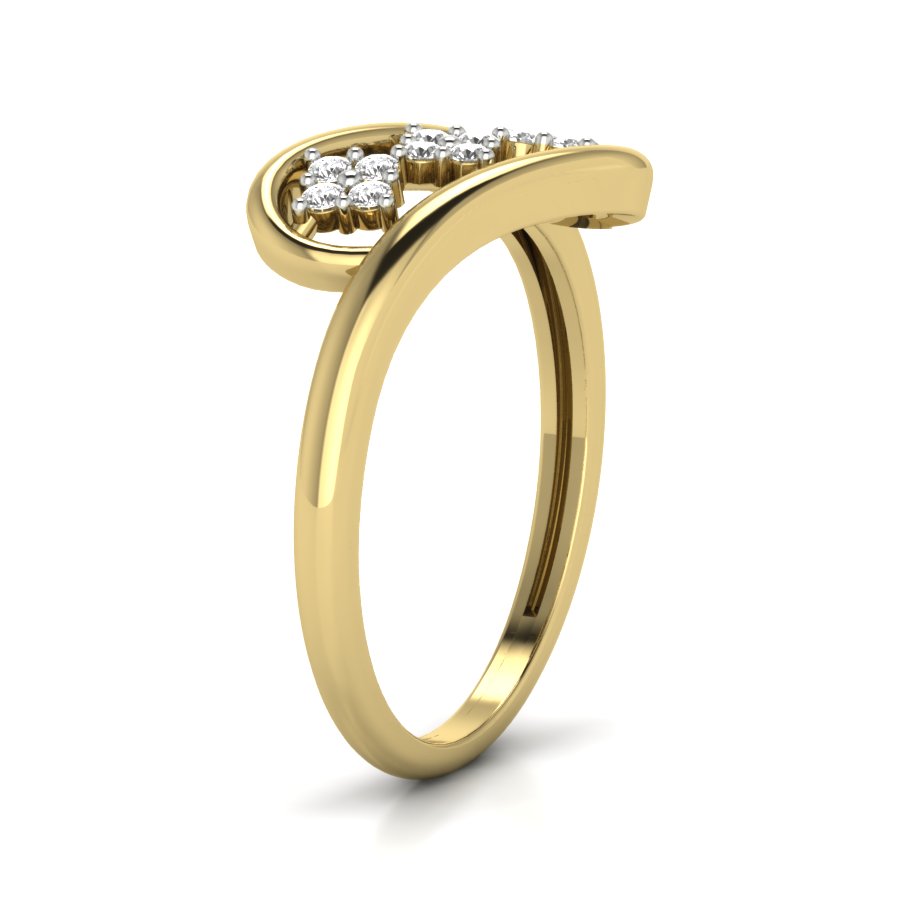 Yellow Gold Plated Sterling Silver Ring