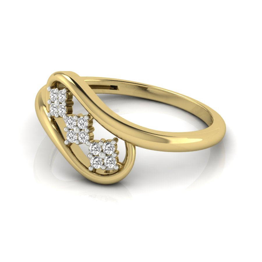 Yellow Gold Plated Sterling Silver Ring