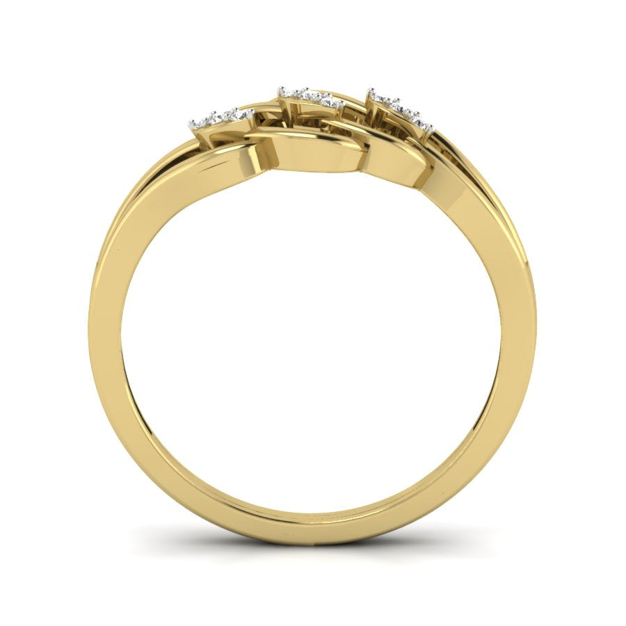 Yellow Gold Plated Sterling Silver Ring
