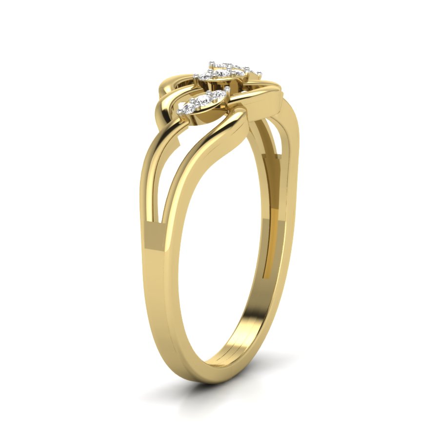 Yellow Gold Plated Sterling Silver Ring