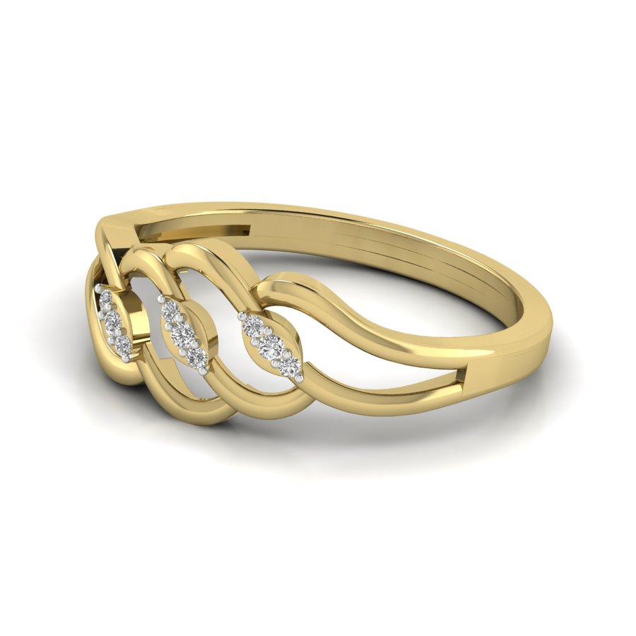 Yellow Gold Plated Sterling Silver Ring