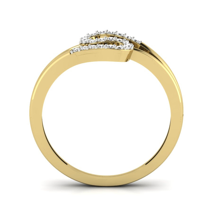 Yellow Gold Plated Sterling Silver Ring