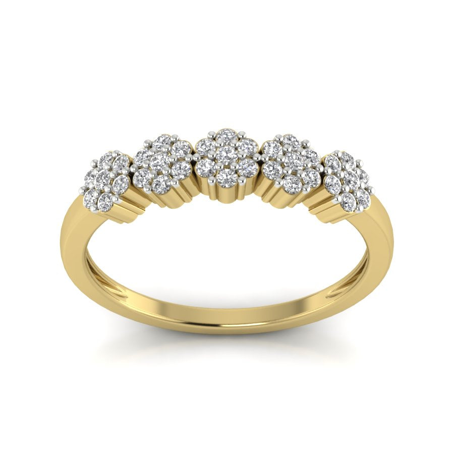 Yellow Gold Plated Sterling Silver Ring