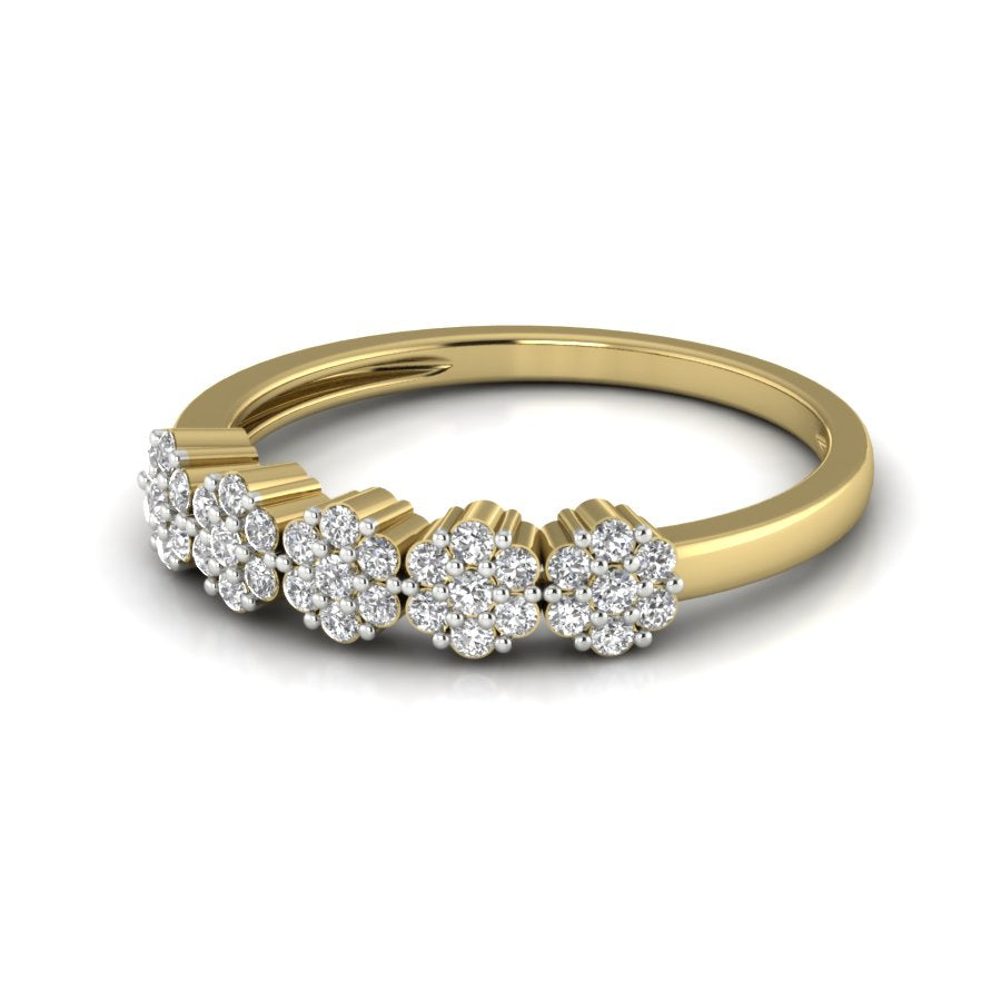 Yellow Gold Plated Sterling Silver Ring