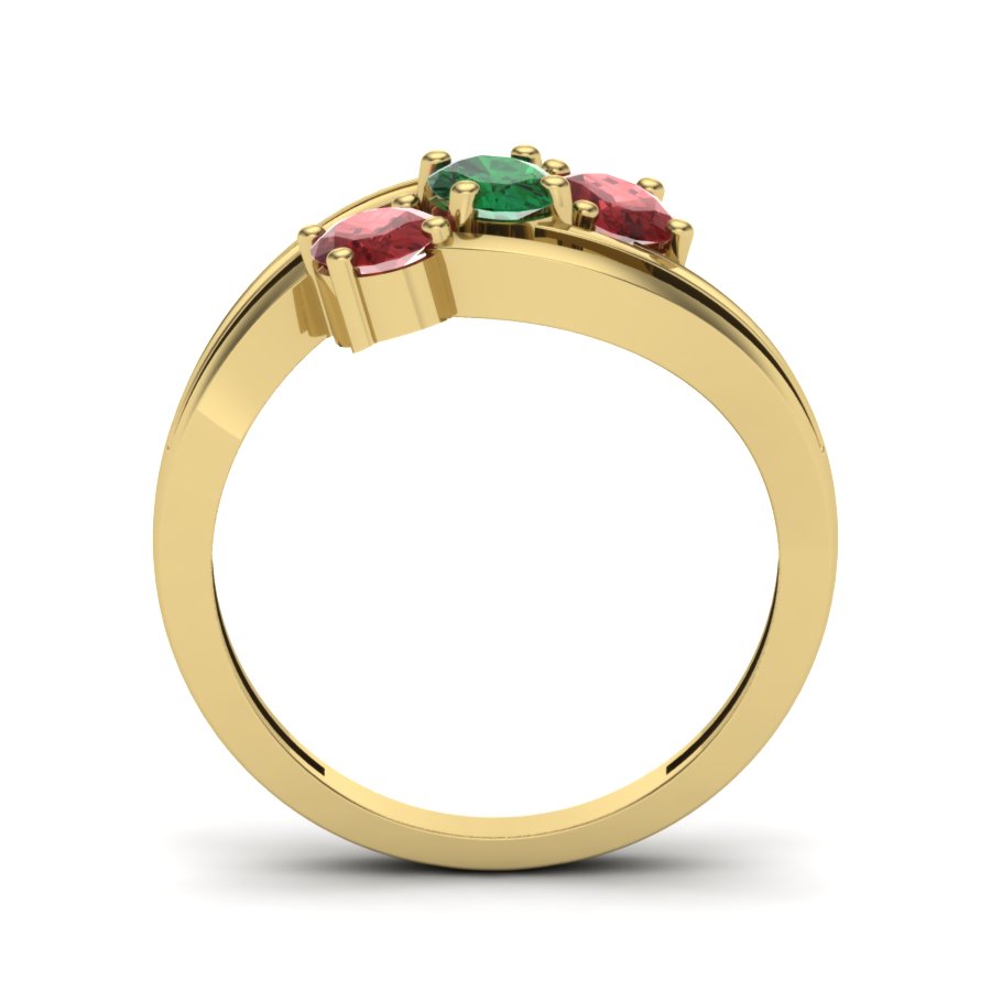 Yellow Gold Plated Sterling Silver Ring