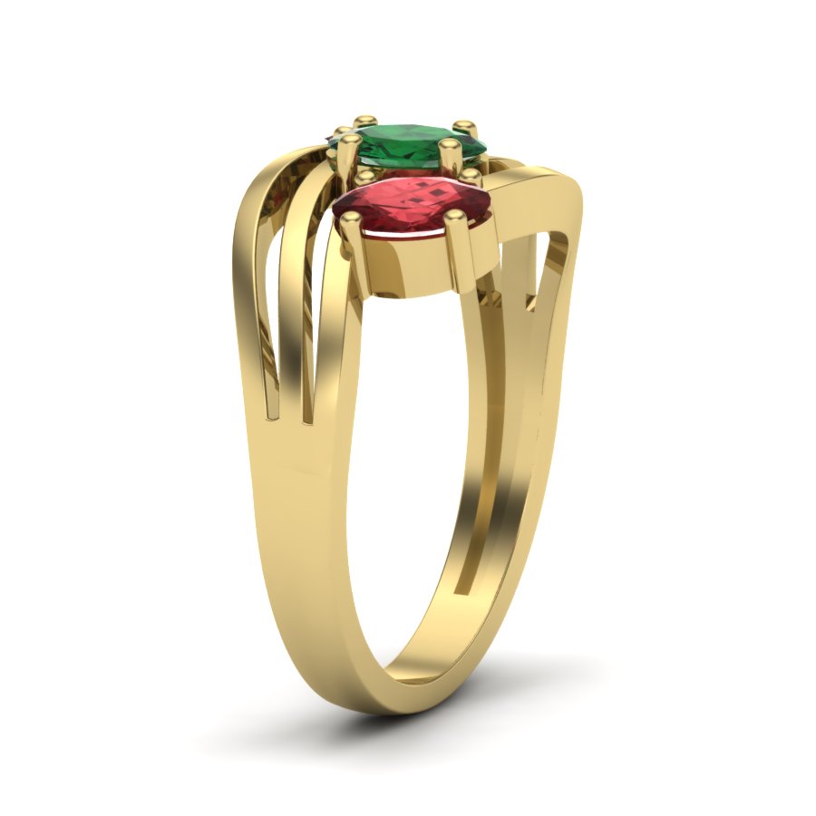 Yellow Gold Plated Sterling Silver Ring