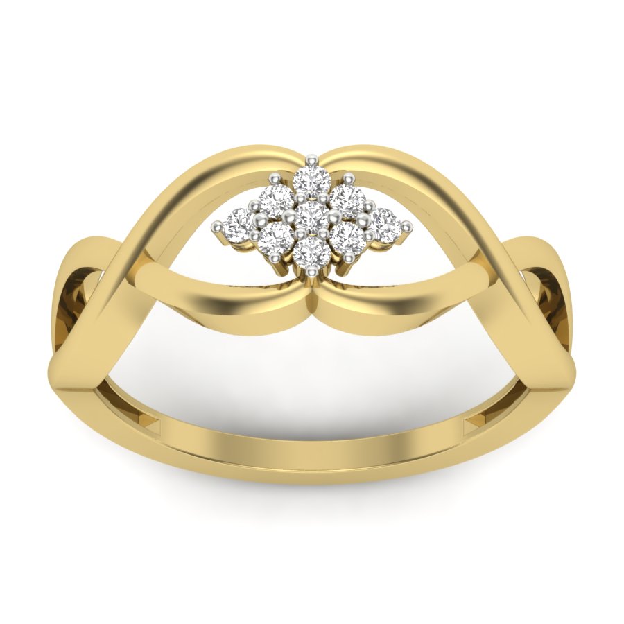 Yellow Gold Plated Sterling Silver Ring