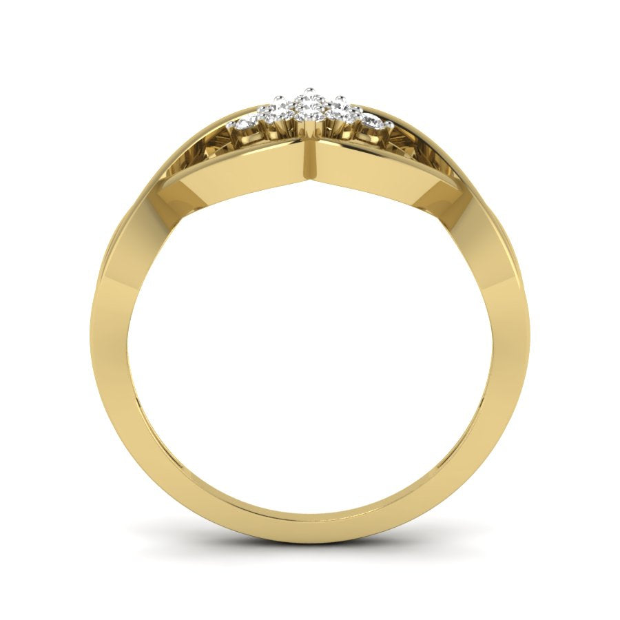 Yellow Gold Plated Sterling Silver Ring
