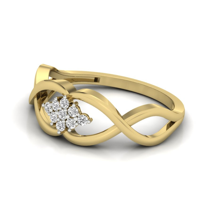 Yellow Gold Plated Sterling Silver Ring