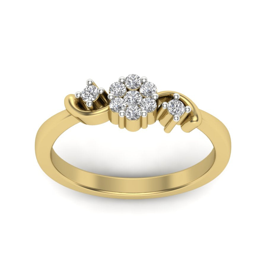 Yellow Gold Plated Sterling Silver Ring