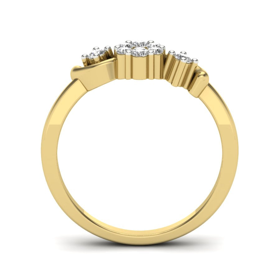 Yellow Gold Plated Sterling Silver Ring