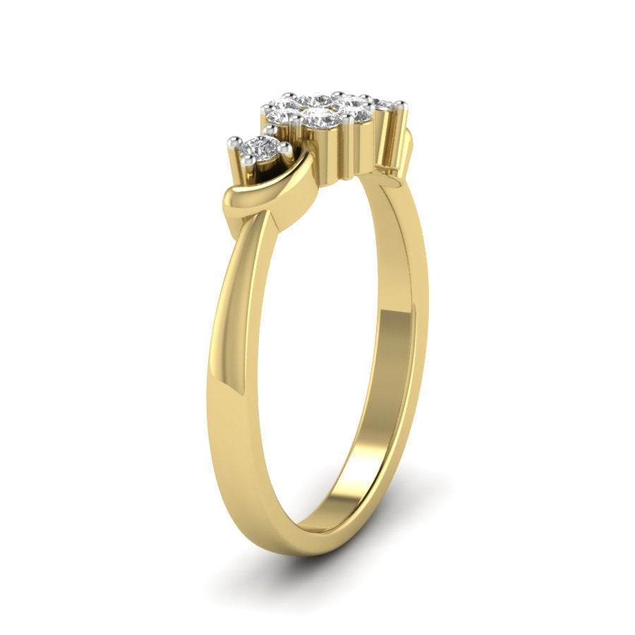 Yellow Gold Plated Sterling Silver Ring