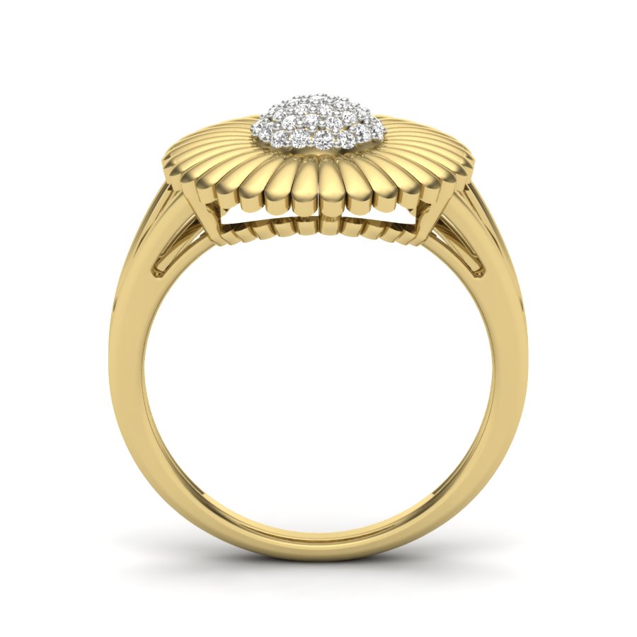 Yellow Gold Plated Sterling Silver Ring