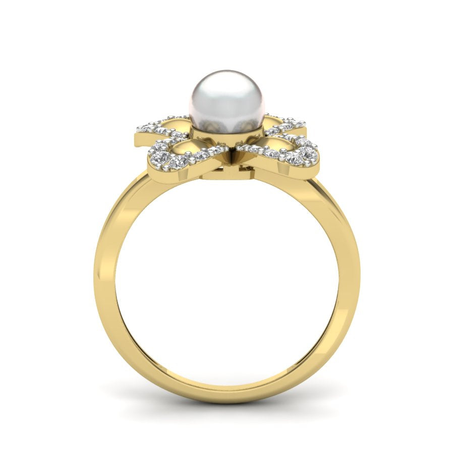 Yellow Gold Plated Sterling Silver Ring