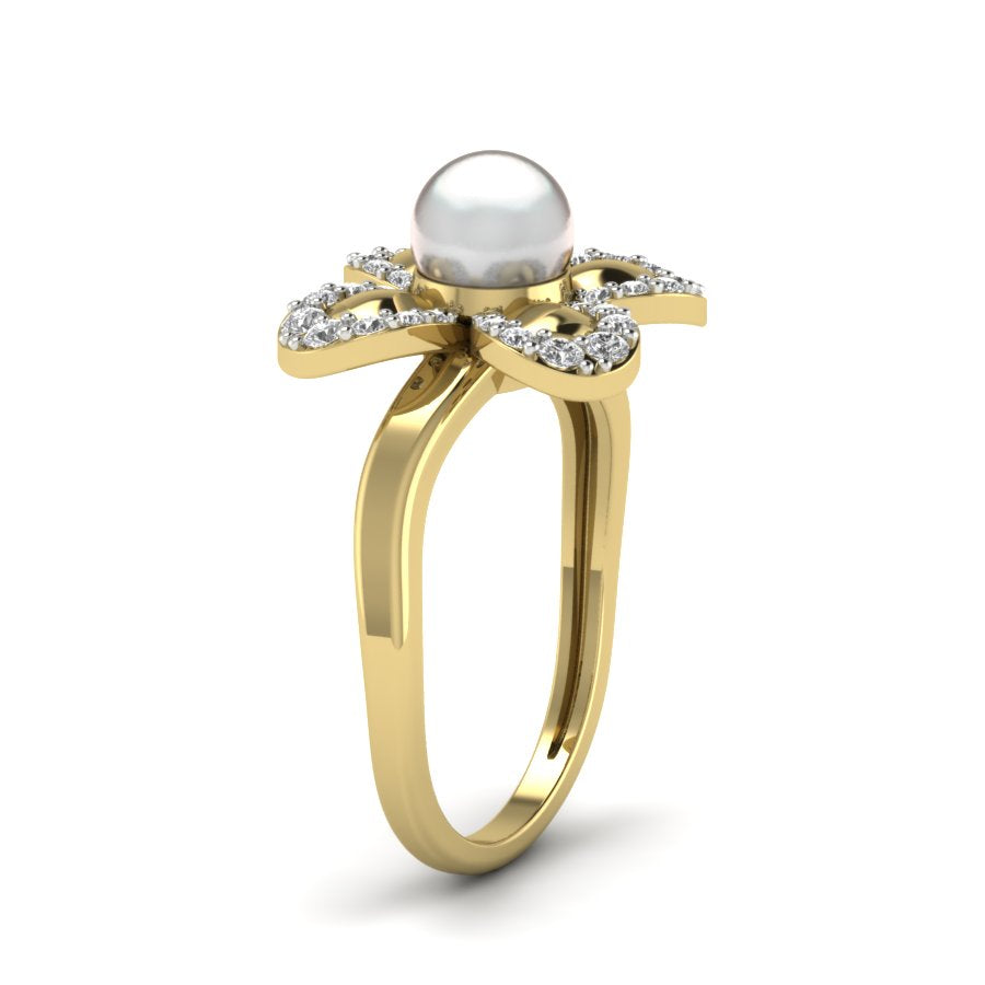 Yellow Gold Plated Sterling Silver Ring