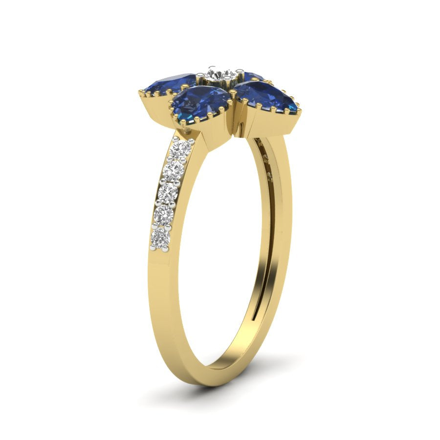 Yellow Gold Plated Sterling Silver Ring