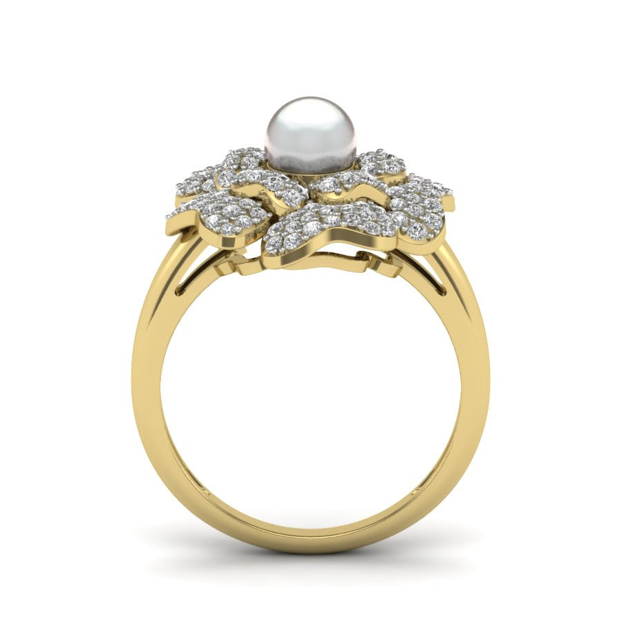 Yellow Gold Plated Sterling Silver Ring