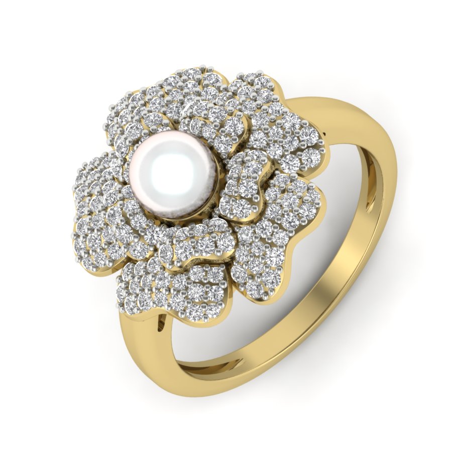 Yellow Gold Plated Sterling Silver Ring