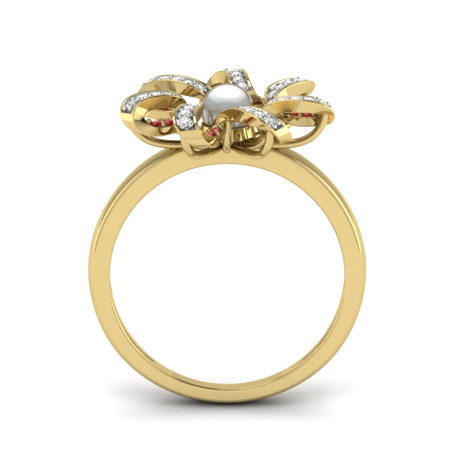 Yellow Gold Plated Sterling Silver Ring