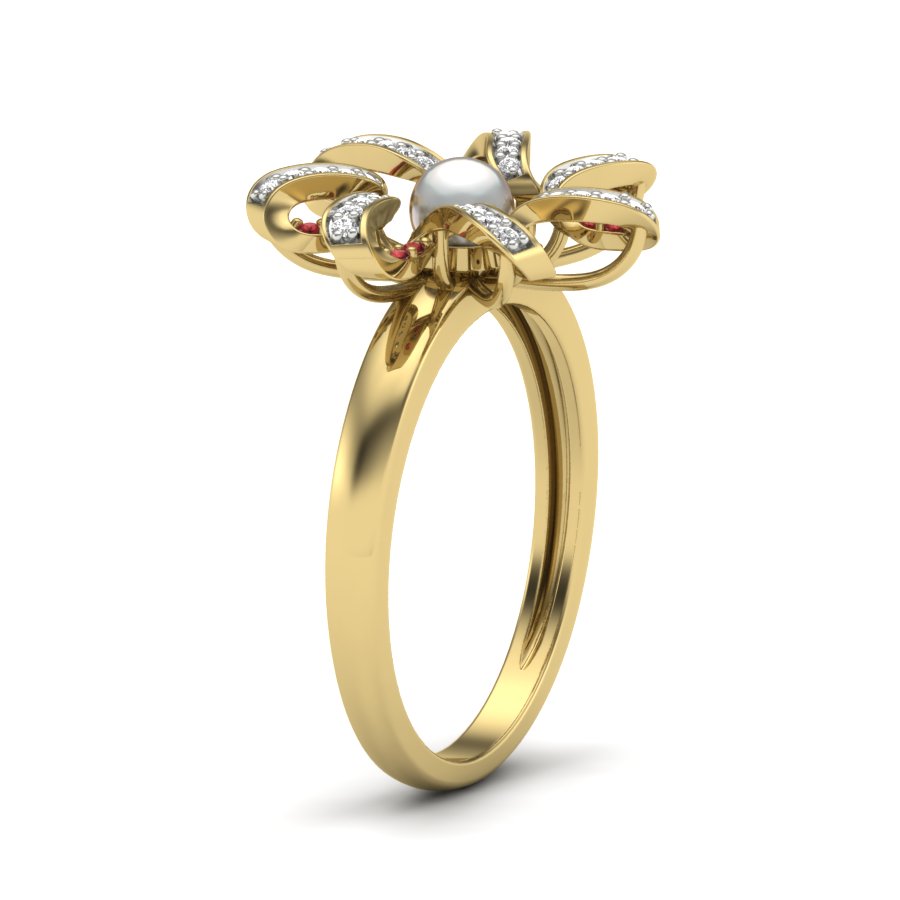 Yellow Gold Plated Sterling Silver Ring