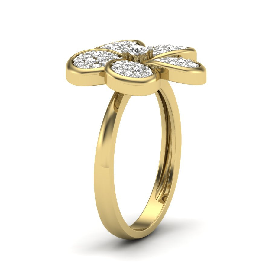 Yellow Gold Plated Sterling Silver Ring