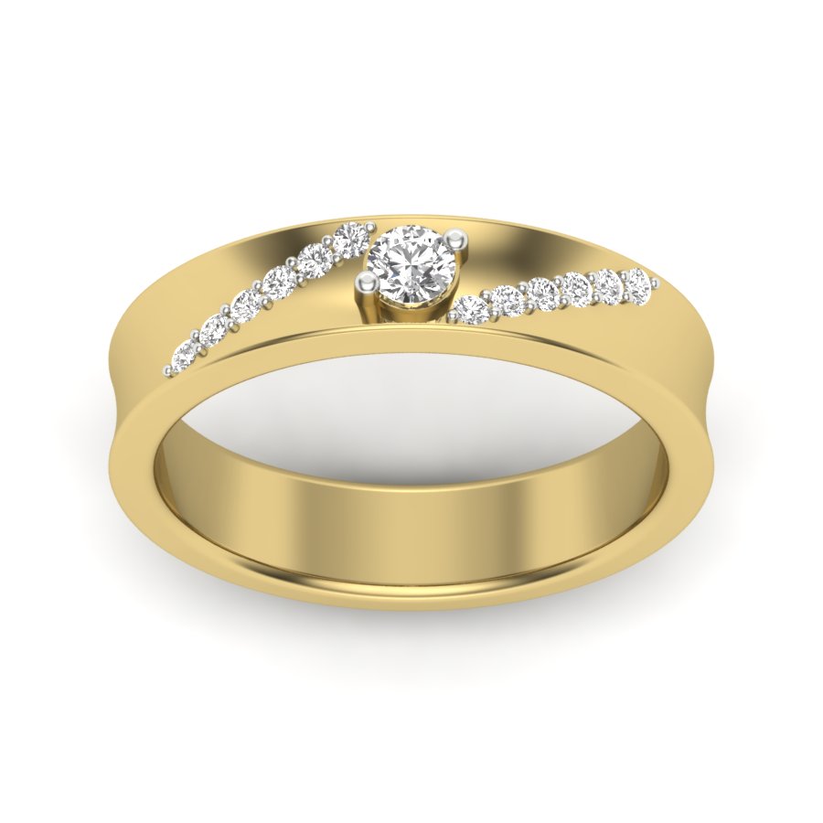 Yellow Gold Plated Sterling Silver Ring