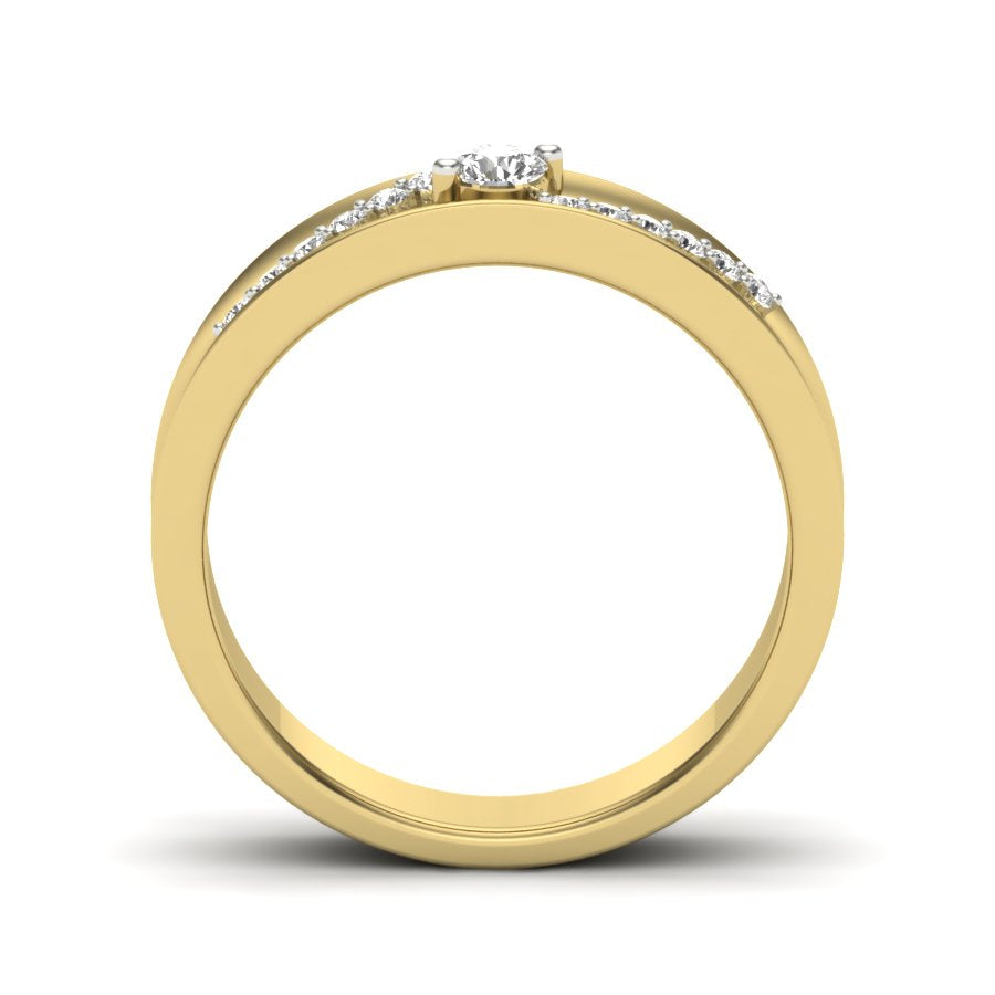 Yellow Gold Plated Sterling Silver Ring