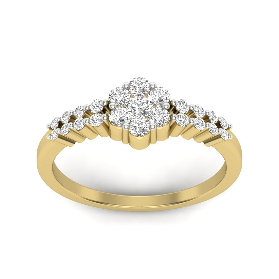 Yellow Gold Plated Sterling Silver Ring