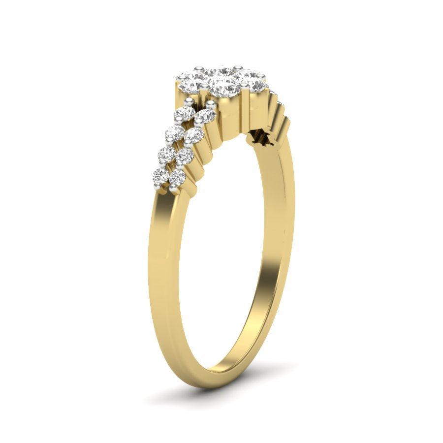 Yellow Gold Plated Sterling Silver Ring