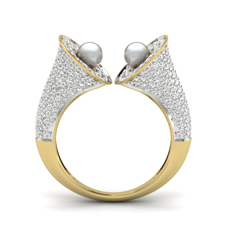 Yellow Gold Plated Sterling Silver Ring