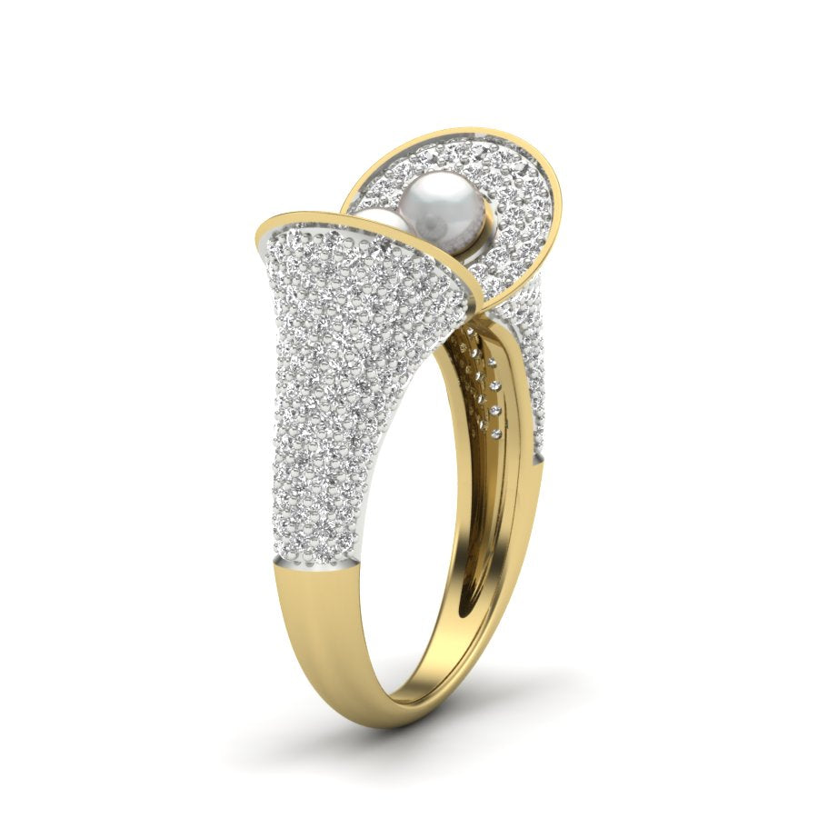 Yellow Gold Plated Sterling Silver Ring