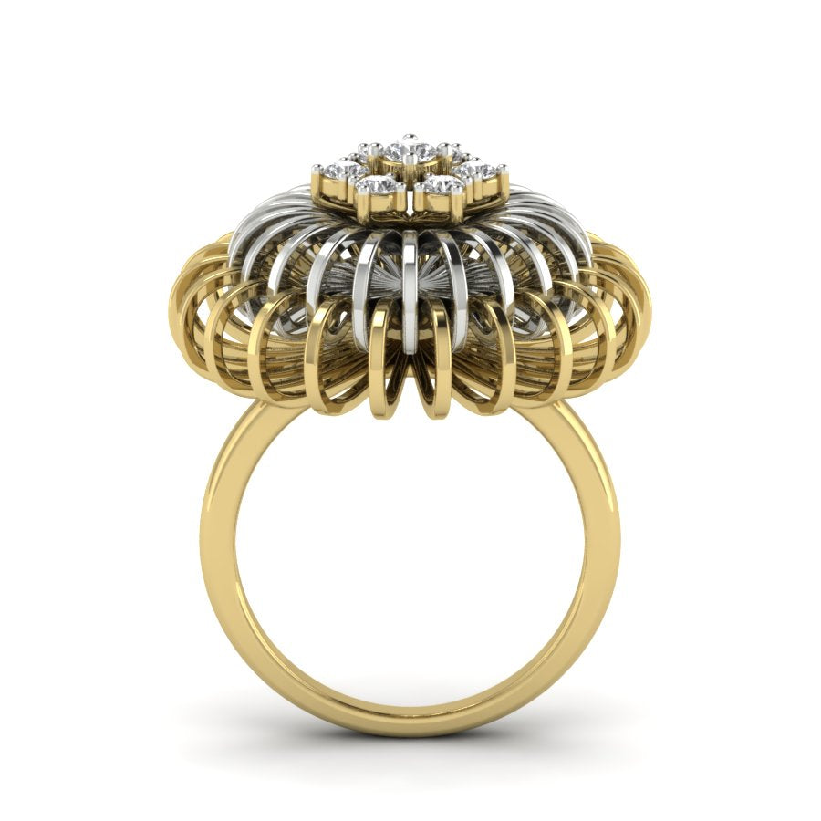 Yellow Gold Plated Sterling Silver Ring