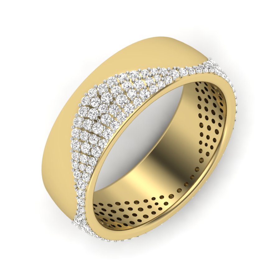 Yellow Gold Plated Sterling Silver Ring