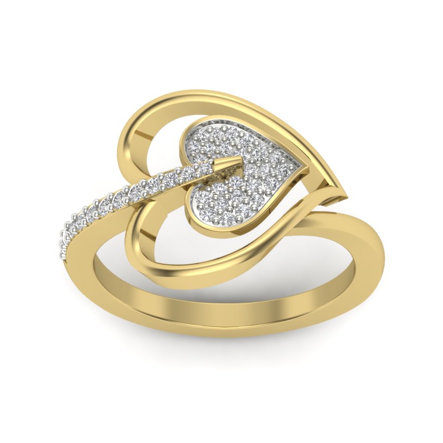 Yellow Gold Plated Sterling Silver Ring
