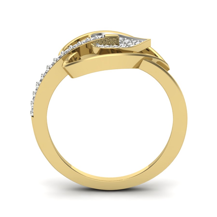 Yellow Gold Plated Sterling Silver Ring