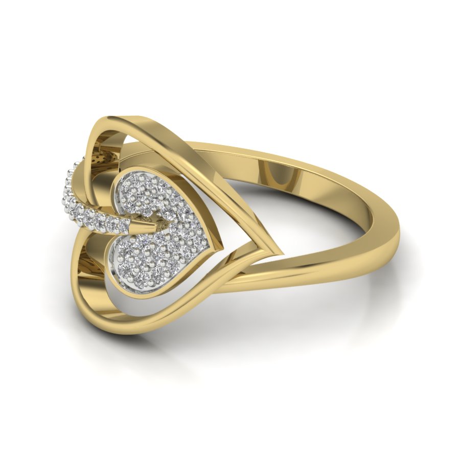 Yellow Gold Plated Sterling Silver Ring