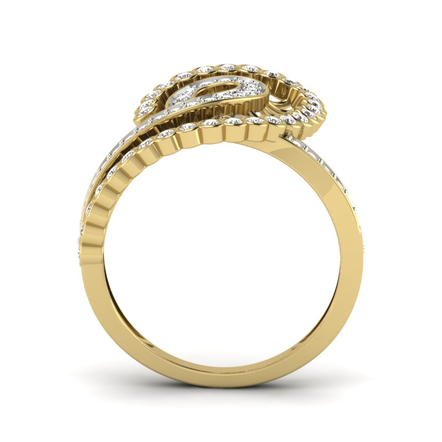 Yellow Gold Plated Sterling Silver Ring